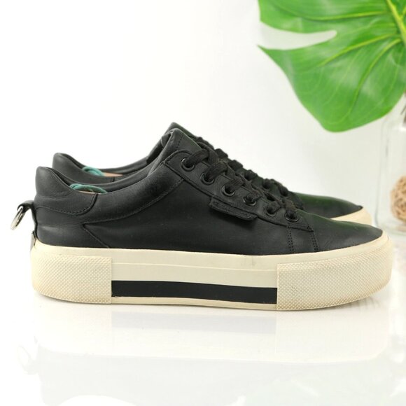 KENDALL + KYLIE Shoes - Kendall Kylie Tyler Womens Platform Sneaker Size 7.5 Black Leather Shoe Lace Up